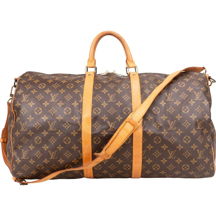 Louis Vuitton Louis Vuitton Monogram Canvas Keepall 55 Bandoulière Travel Bag
