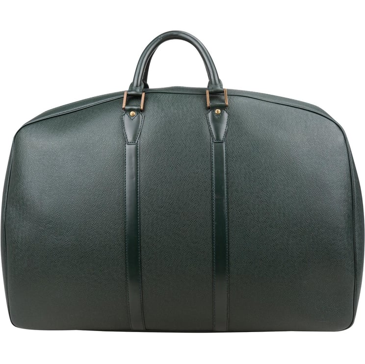 Louis Vuitton Louis Vuitton Green Taiga Leather Helanga Clip Travel Bag