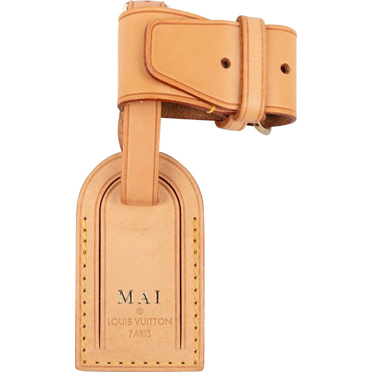 Louis Vuitton Louis Vuitton Vachetta Leather Luggage Tag Set (MAI)