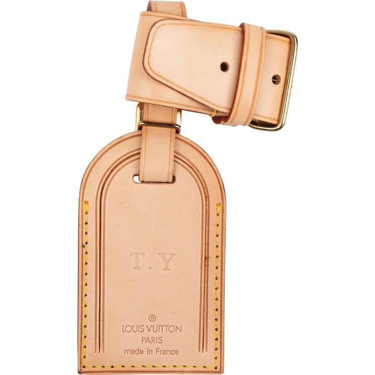 Louis Vuitton Louis Vuitton Vachetta Leather Luggage Tag Set (T.Y.)