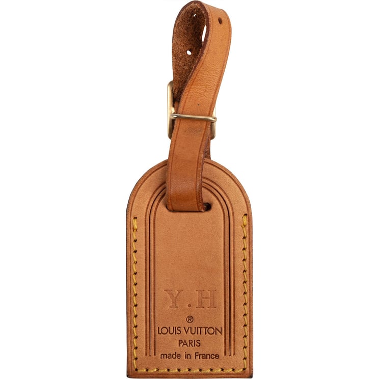 Louis Vuitton Louis Vuitton Vachetta Leather Luggage Tag (Y.H.)