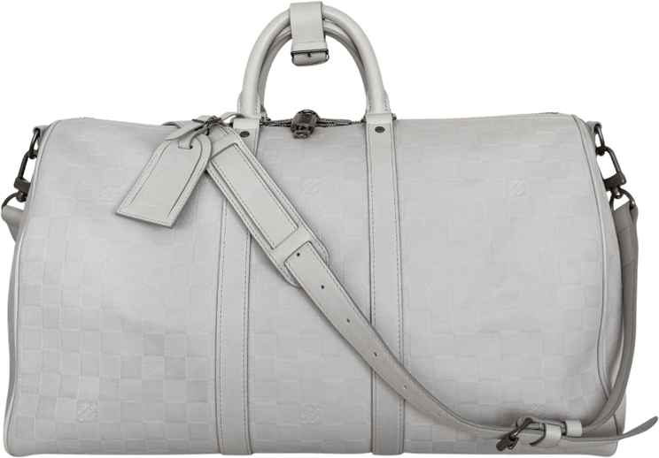 Louis Vuitton Louis Vuitton Infiniti Keepall 45 Bandouliere Reisetasche Hellgrau / sehr gut