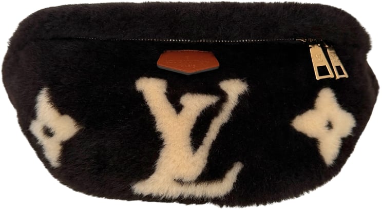 Louis Vuitton Louis Vuitton Shearling Monogram Bumbag Chocolate Cream Full Set