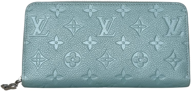 Louis Vuitton Louis Vuitton Zippy Shimmery Empreinte Monogram M12680 Azul Frost Fullset / neuwertig