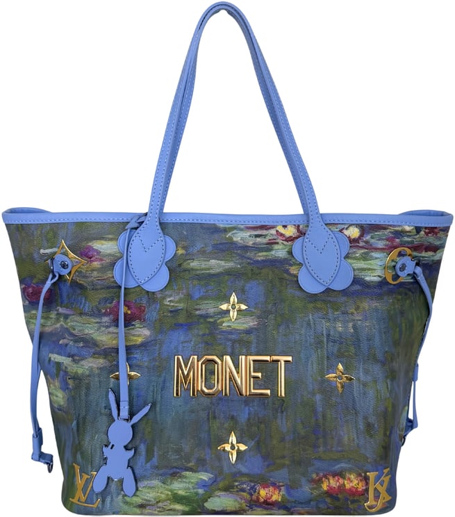 Louis Vuitton Louis Vuitton x Jeff Koons Neverfull MM Masters Monet Fullset / neuwertig