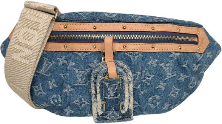 Louis Vuitton Louis Vuitton High Rise Monogram Denim M46837 Blau Fullset