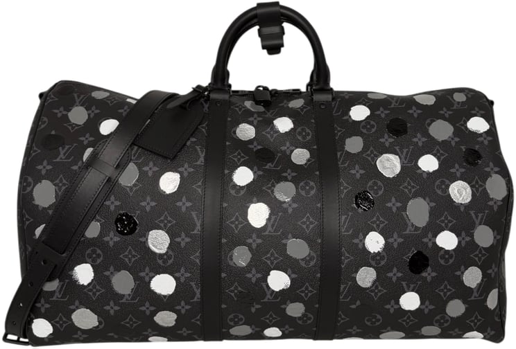 Louis Vuitton Louis Vuitton x Yayoi Kusama Keepall 55 Monogram Eclipse Fullset