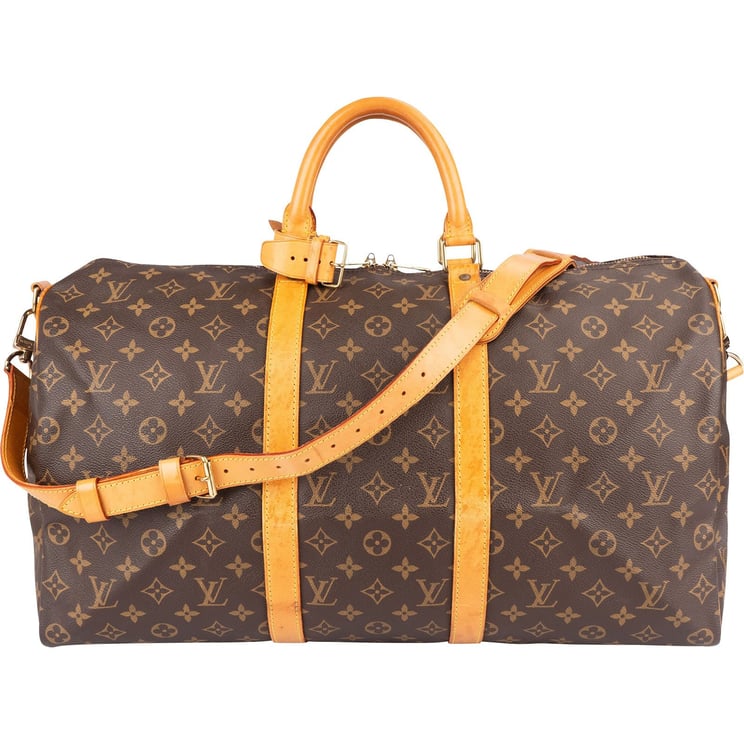 Louis Vuitton Louis Vuitton Monogram Canvas Keepall 50 Bandoulière Travel Bag