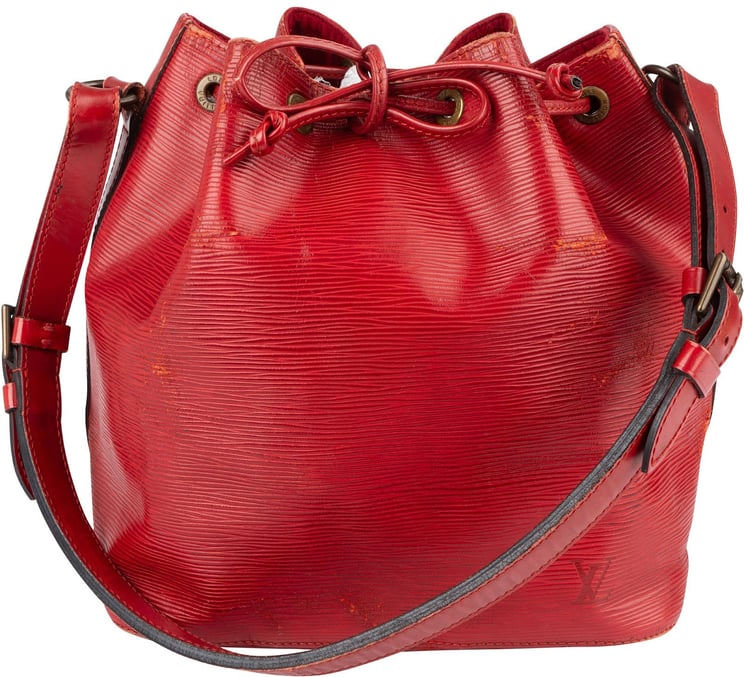 Louis Vuitton Louis Vuitton Red Epi Leather Sac Noé Petit Shoulder Bag