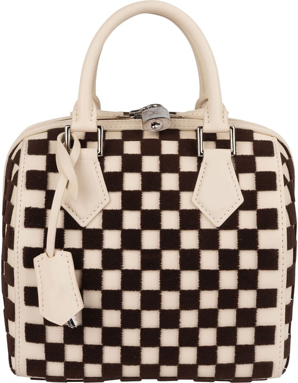 Louis Vuitton Louis Vuitton Monogram Damier Velours Speedy Cube PM Handbag