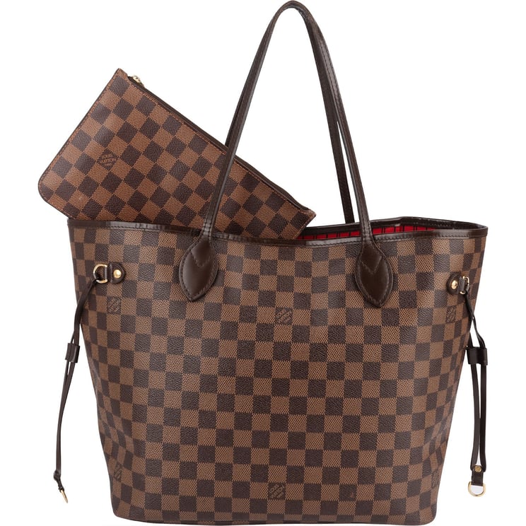 Louis Vuitton Louis Vuitton Monogram Damier Ebene Canvas Neverfull MM Shoulder Bag