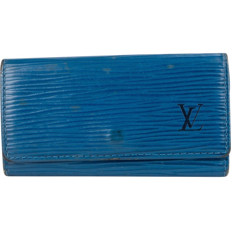 Louis Vuitton Louis Vuitton Blue Epi Leather Keyholder