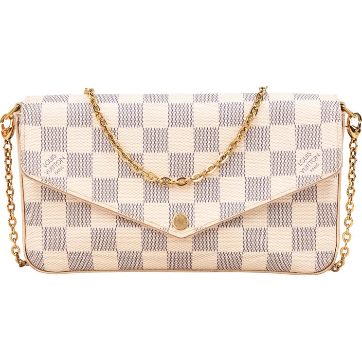 Louis Vuitton Louis Vuitton Monogram Damier Azur Canvas Pochette Félicie Crossbody Bag