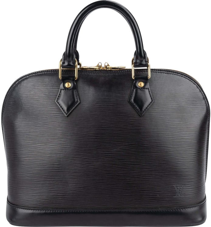 Louis Vuitton Louis Vuitton Noir Epi Leather Alma PM Handbag