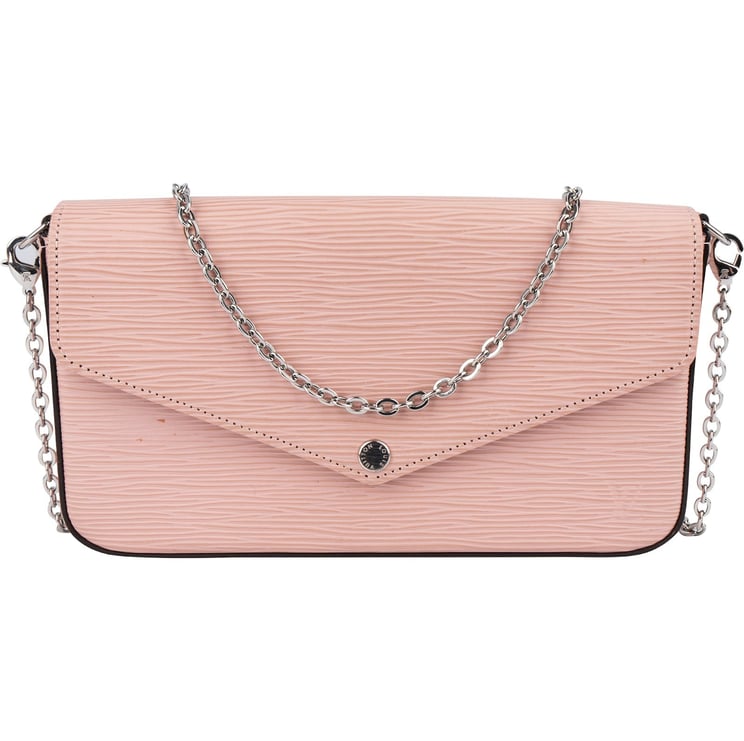 Louis Vuitton Louis Vuitton Pink Epi Leather Pochette Felicie Crossbody Bag