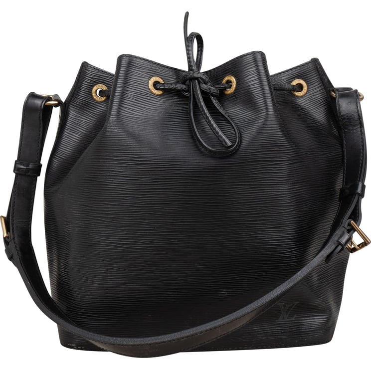Louis Vuitton Louis Vuitton Noir Epi Leather Sac Noé Petit Shoulder Bag