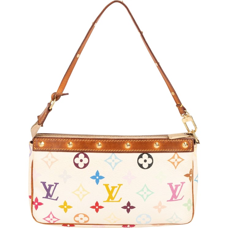 Louis Vuitton Louis Vuitton Canvas Monogram Murakami Multicolor Pochette Accessoires Handbag