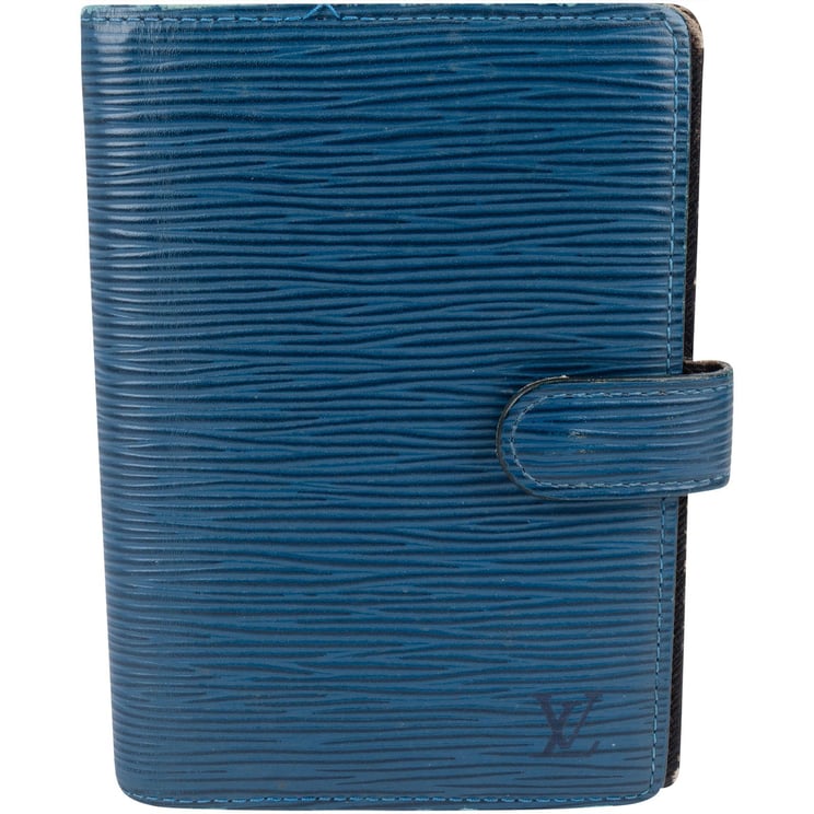 Louis Vuitton Louis Vuitton Blue Epi Leather Agenda PM