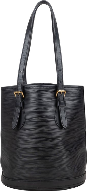 Louis Vuitton Louis Vuitton Noir Epi Leather Bucket PM Shoulder Bag
