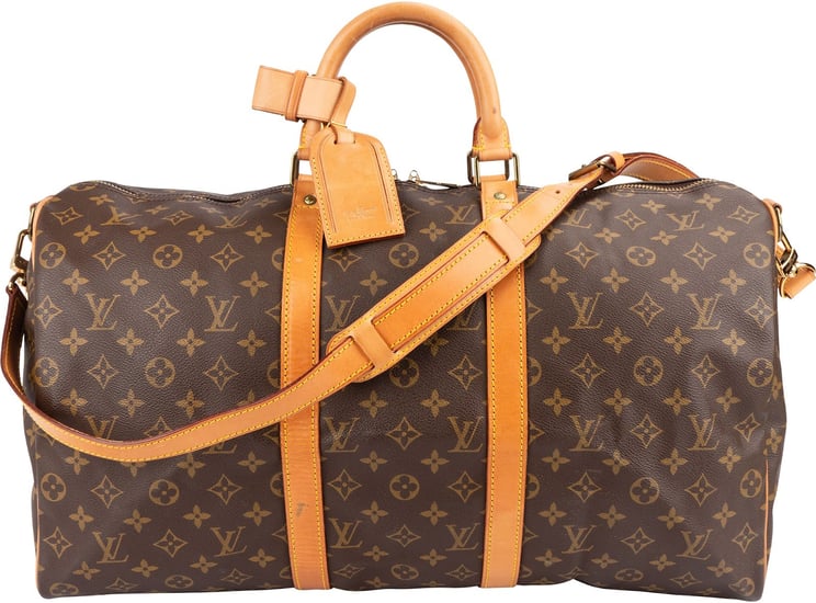 Louis Vuitton Louis Vuitton Monogram Canvas Keepall 50 Bandoulière Travel Bag