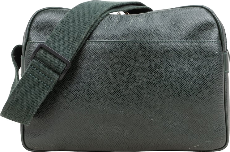 Louis Vuitton Louis Vuitton Green Taiga Leather Reporter PM Crossbody Bag