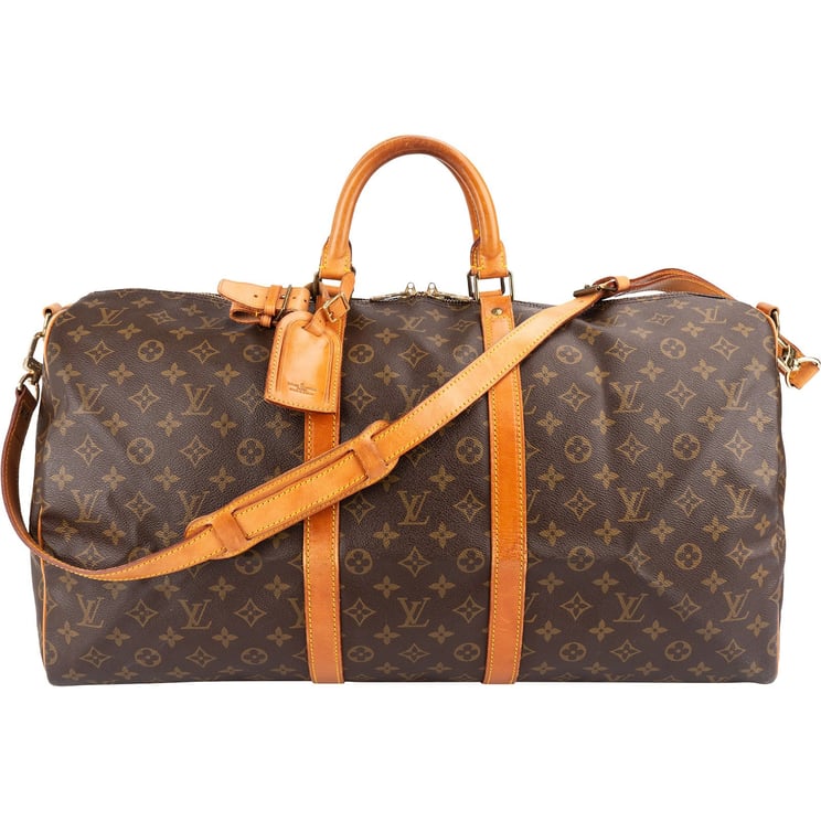 Louis Vuitton Louis Vuitton Monogram Canvas Keepall 55 Bandoulière Travel Bag
