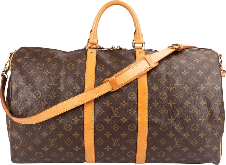 Louis Vuitton Louis Vuitton Monogram Canvas Keepall 55 Bandoulière Travel Bag