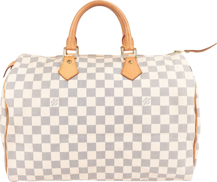 Louis Vuitton Louis Vuitton Monogram Damier Azur Canvas Speedy 35 Handbag