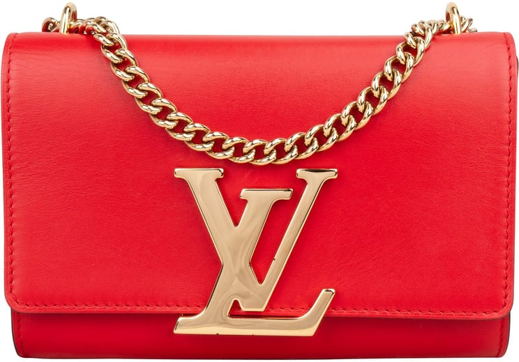 Louis Vuitton Louis Vuitton Rouge Leather Louise MM Crossbody Bag