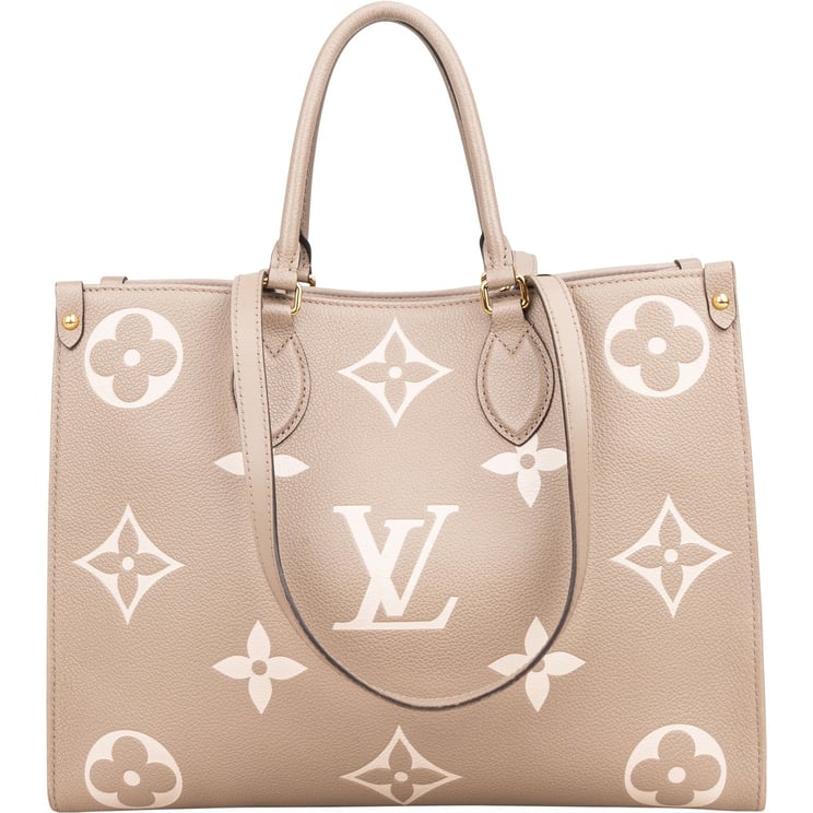 Louis Vuitton Louis Vuitton Leather Monogram Giant OnTheGo MM Handbag
