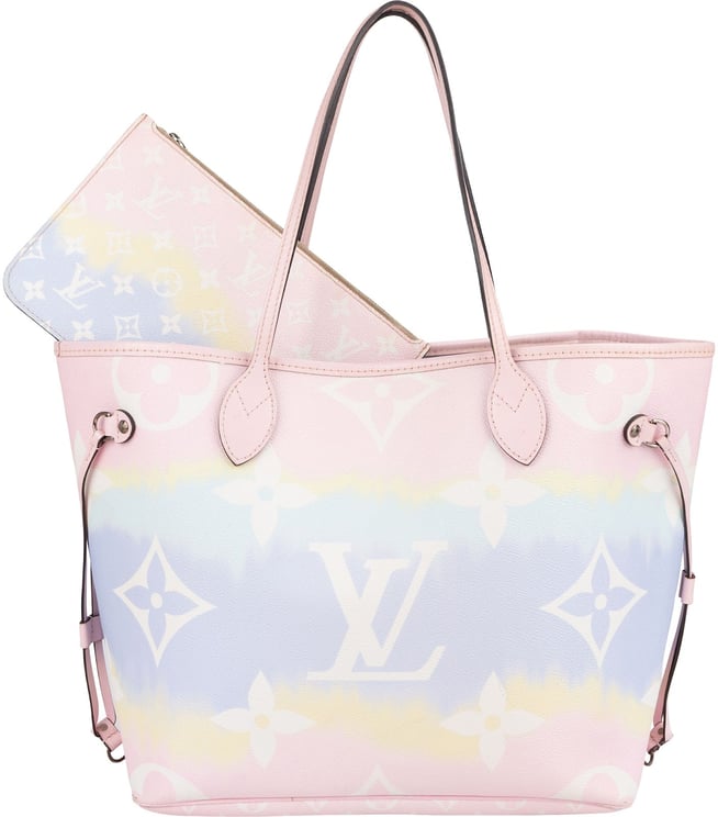 Louis Vuitton Louis Vuitton Monogram Giant Escale Rainbow Neverfull MM Shoulder Bag
