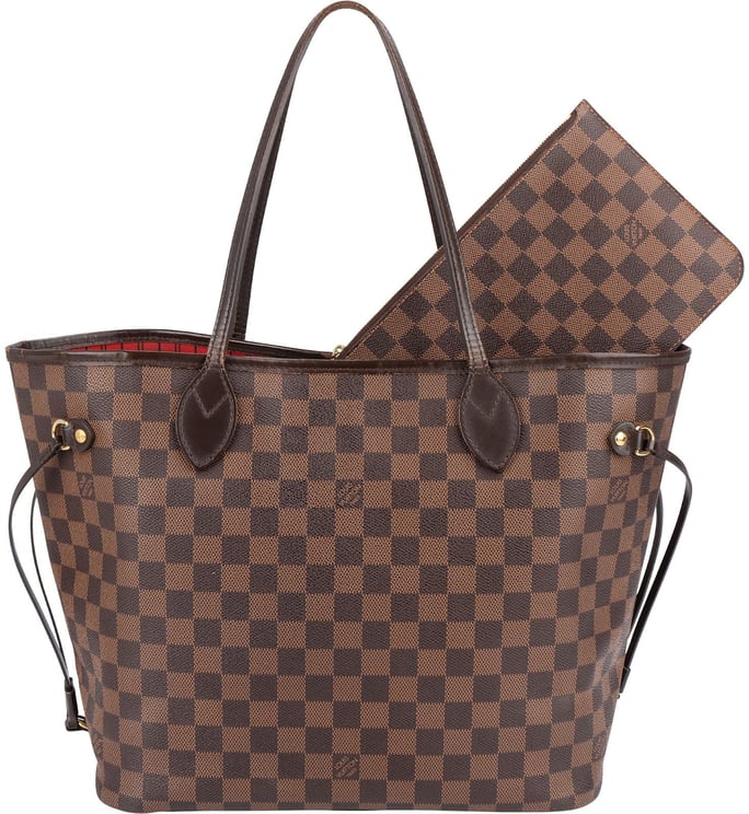 Louis Vuitton Louis Vuitton Monogram Damier Ebene Canvas Neverfull MM Shoulder Bag