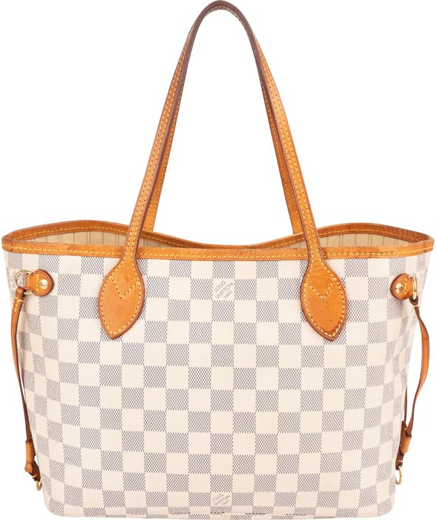 Louis Vuitton Louis Vuitton Monogram Damier Azur Neverfull PM Shoulder Bag