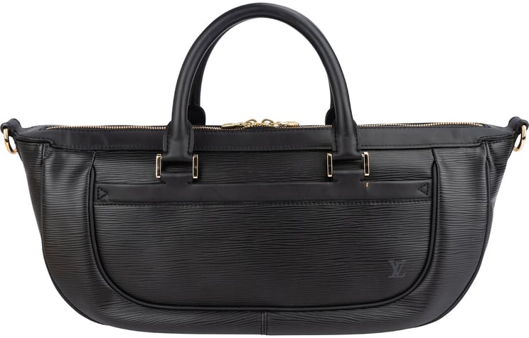 Louis Vuitton Louis Vuitton Noir Epi Leather Dhanura MM Handbag