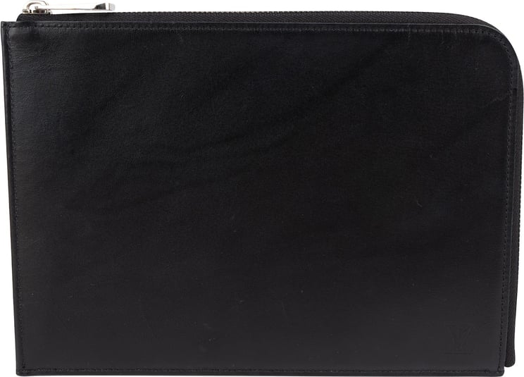 Louis Vuitton Louis Vuitton Noir Leather Pochette Jour PM Clutch