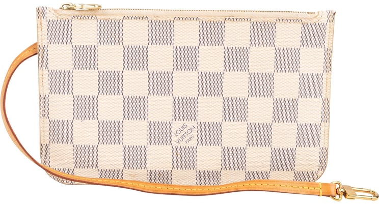 Louis Vuitton Louis Vuitton Monogram Damier Azur Neverfull PM Pochette Accessoires Clutch