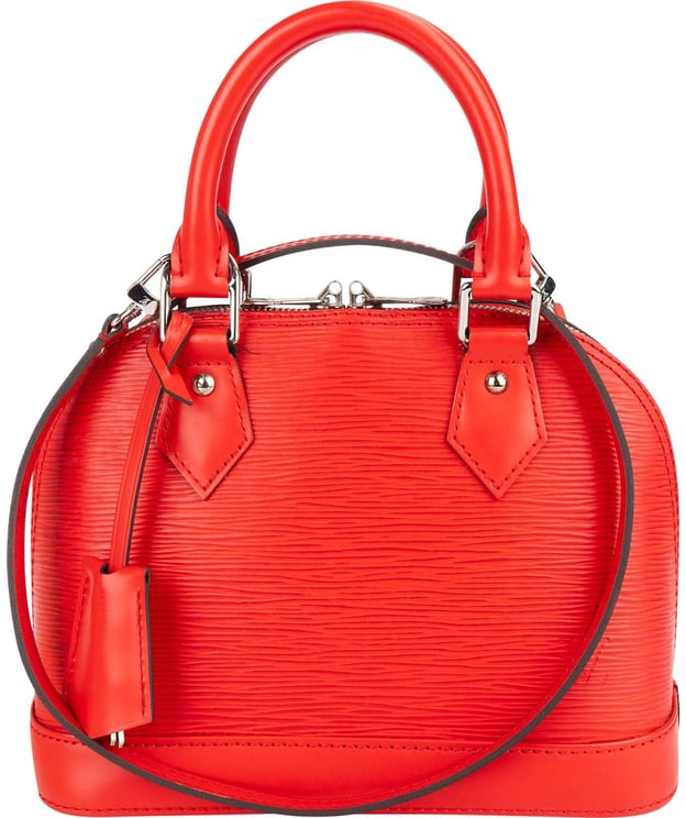 Louis Vuitton Louis Vuitton Red Epi Leather Alma BB Handbag