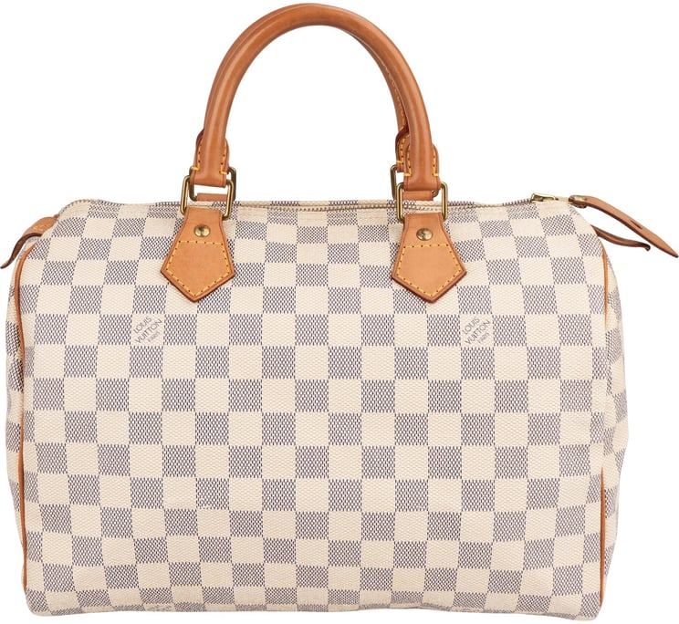 Louis Vuitton Louis Vuitton Monogram Damier Azur Canvas Speedy 30 Handbag