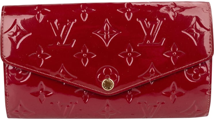 Louis Vuitton Louis Vuitton Monogram Vernis Leather Sarah Wallet