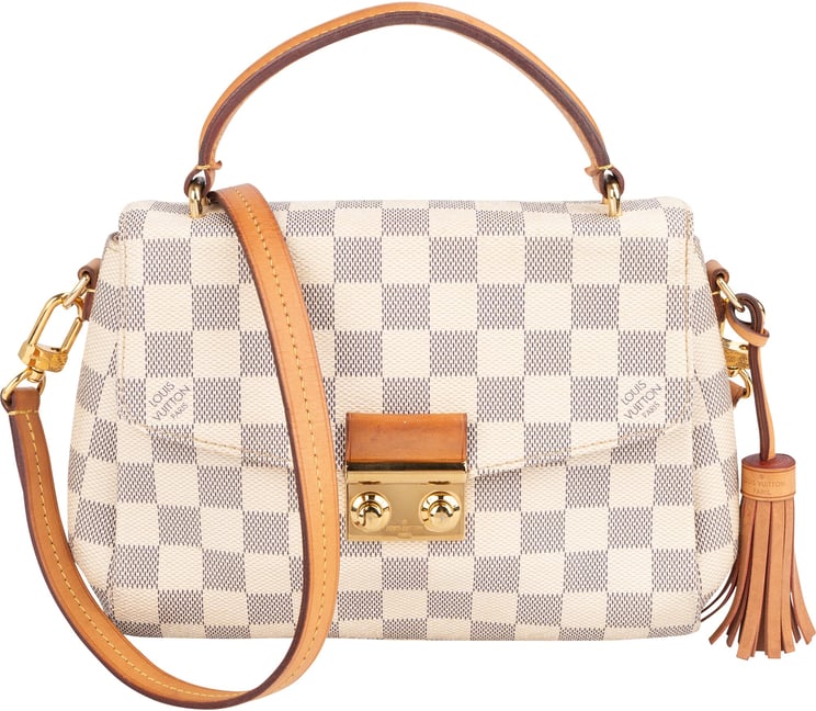 Louis Vuitton Louis Vuitton Monogram Damier Azur Canvas Croisette Handbag