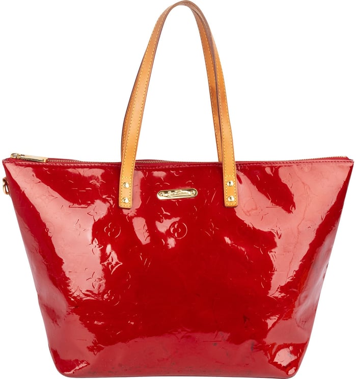 Louis Vuitton Louis Vuitton Rouge Vernis Monogram Bellevue MM Handbag