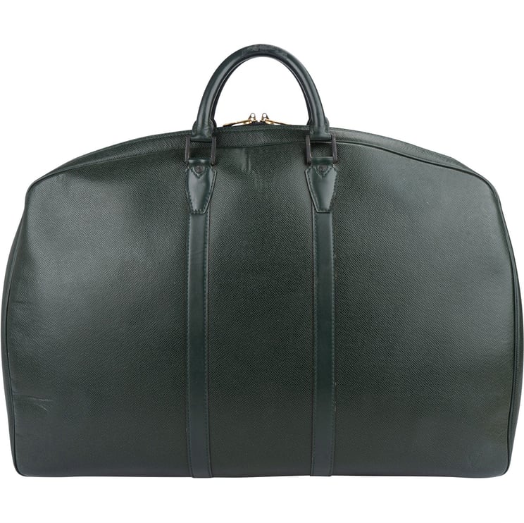 Louis Vuitton Louis Vuitton Green Taiga Leather Helanga Clip Travel Bag