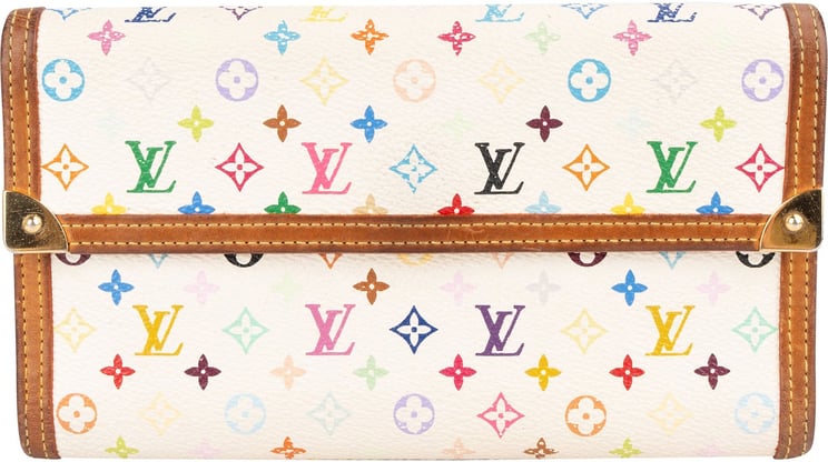 Louis Vuitton Louis Vuitton Monogram Murakami Multicolor Porte-Tresor Wallet
