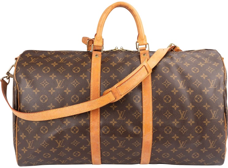 Louis Vuitton Louis Vuitton Monogram Canvas Keepall 55 Bandoulière Travel Bag
