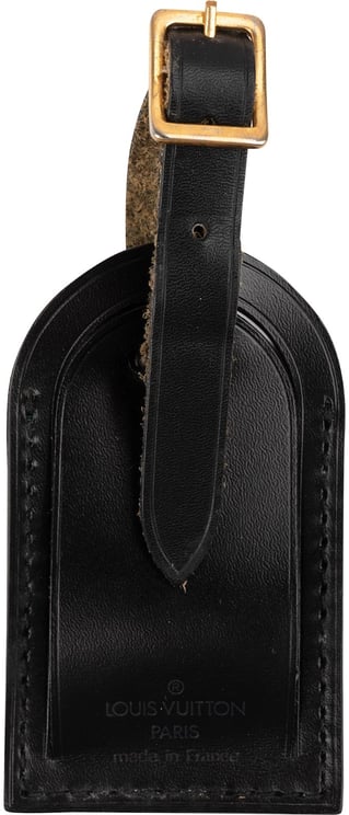 Louis Vuitton Louis Vuitton Noir Leather Luggage Tag