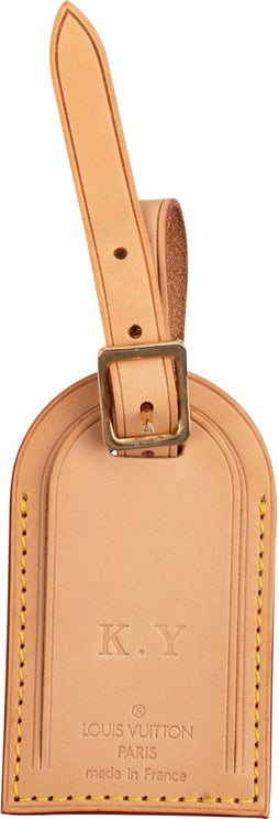 Louis Vuitton Louis Vuitton Vachetta Leather Luggage Tag (K.Y)