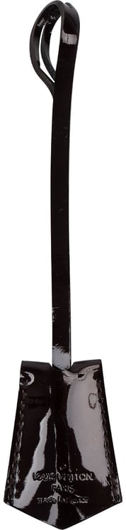 Louis Vuitton Louis Vuitton Noir Vernis Leather Clochette Key Holder