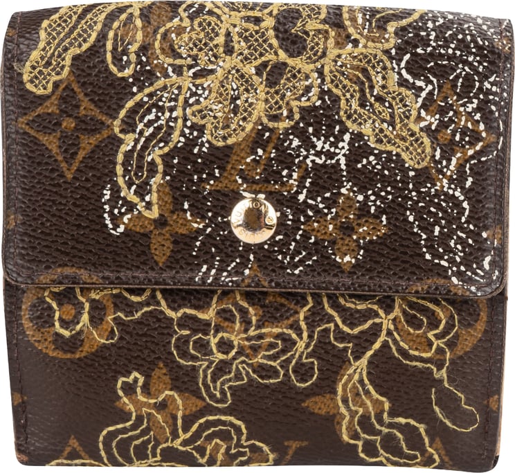 Louis Vuitton Louis Vuitton Canvas Monogram Stitched Dentelle Ludlow Elise Wallet