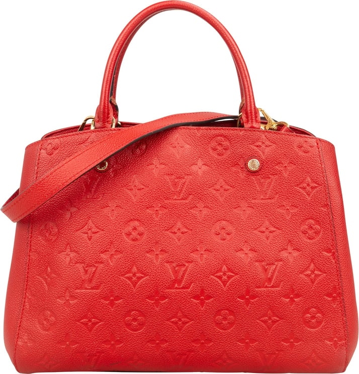 Louis Vuitton Louis Vuitton Leather Monogram Empreinte Montaigne MM Handbag