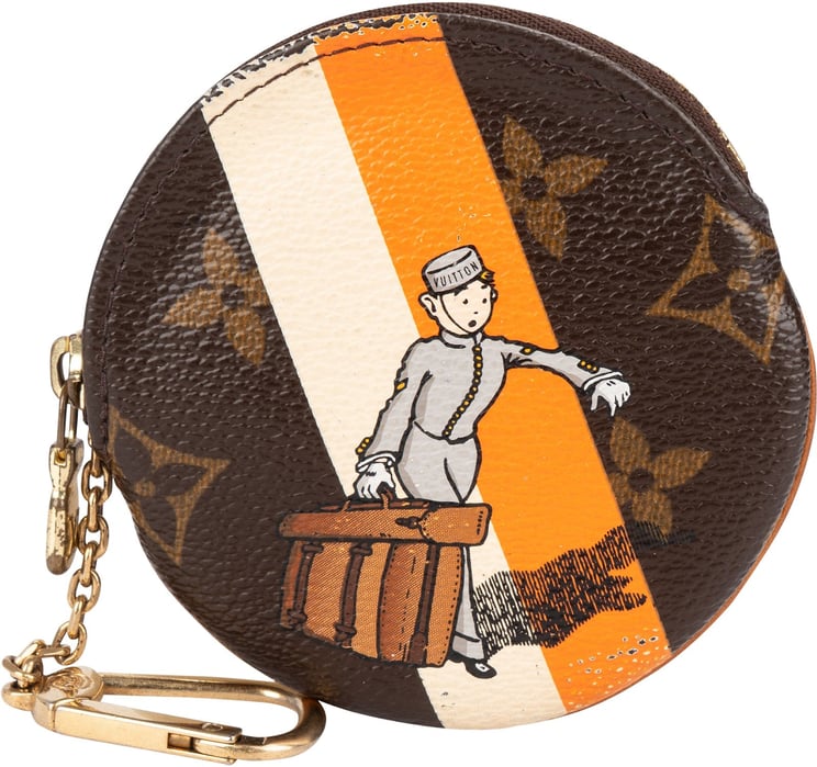 Louis Vuitton Louis Vuitton Limited Monogram Canvas Illustre Groom Rond Key Pouch